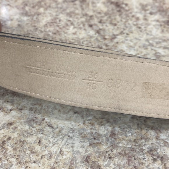 Roberto Dalpro vintage brown suede leather belt gold buckle - Picture 3 of 5